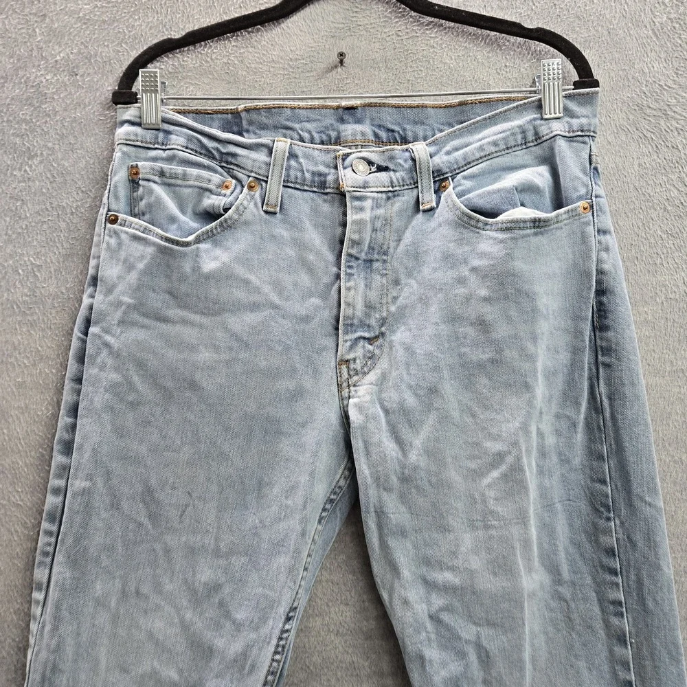 Levi's 511 Men Jeans 34X32 Light Blue Denim Slim Fit 32